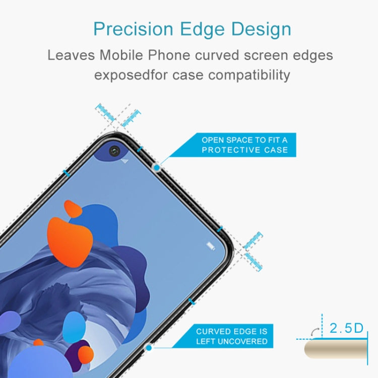 Tempered glass screen protector for Huawei nova 5i Pro with 2.5D curved edge design