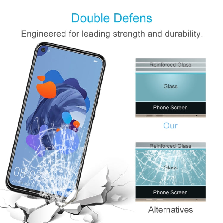 Tempered glass screen protector with reinforced glass layer for impact protection
