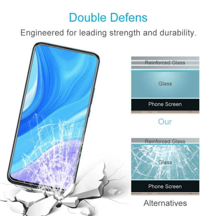 Tempered glass screen protector with reinforced 9H strength for impact protection