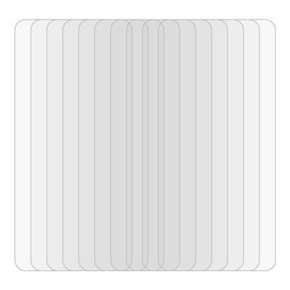 Tempered glass screen protector films, 10-pack, clear 2.5D rounded edges