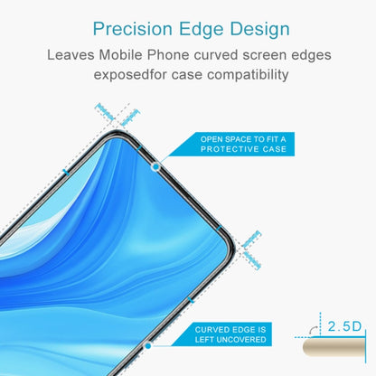 2.5D tempered glass screen protector with open-edge design for curved screens