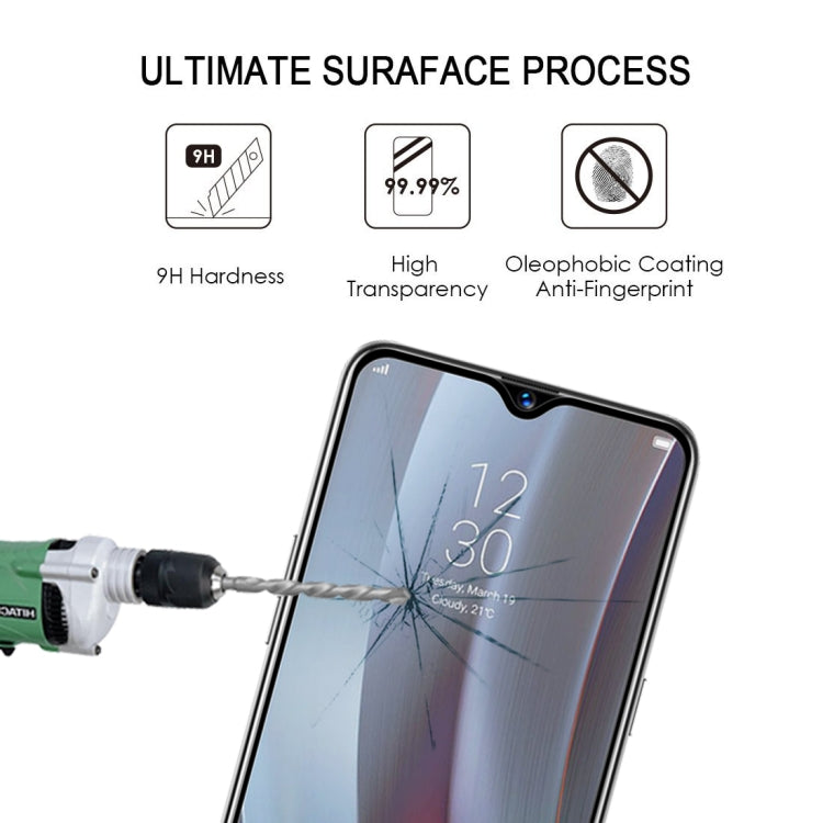 9H hardness tempered glass screen protector with anti-fingerprint coating, clear