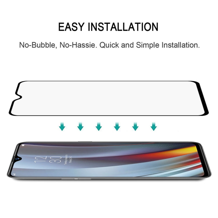 Tempered glass screen protector with alignment sheet and no-bubble installation arrows