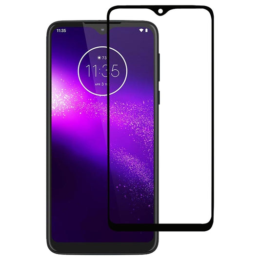 Tempered glass screen protector film for Motorola One Macro, full-coverage with cutouts