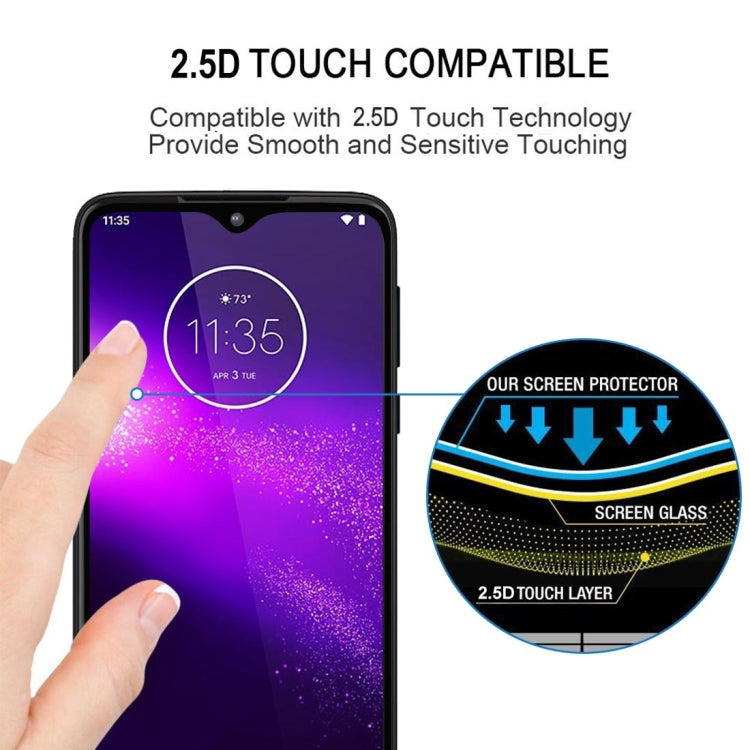 Motorola One Macro tempered glass screen protector with smooth-touch 2.5D fit
