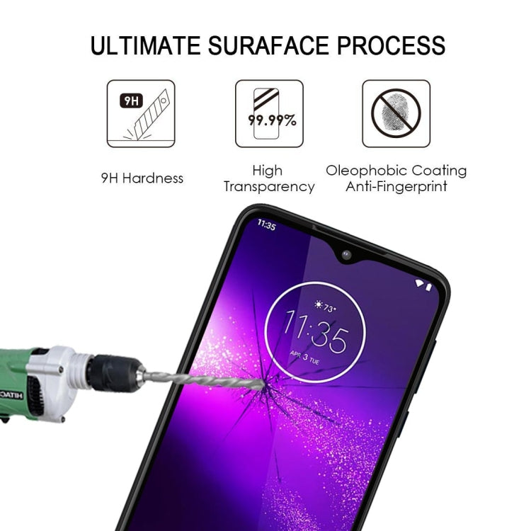 Tempered glass screen protector with 9H hardness, anti-fingerprint, and clear surface coating.