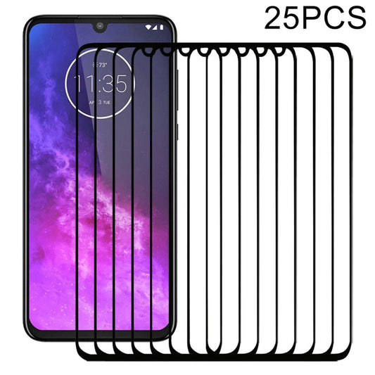 25-pack full-glue tempered glass screen protectors with phone display overlays