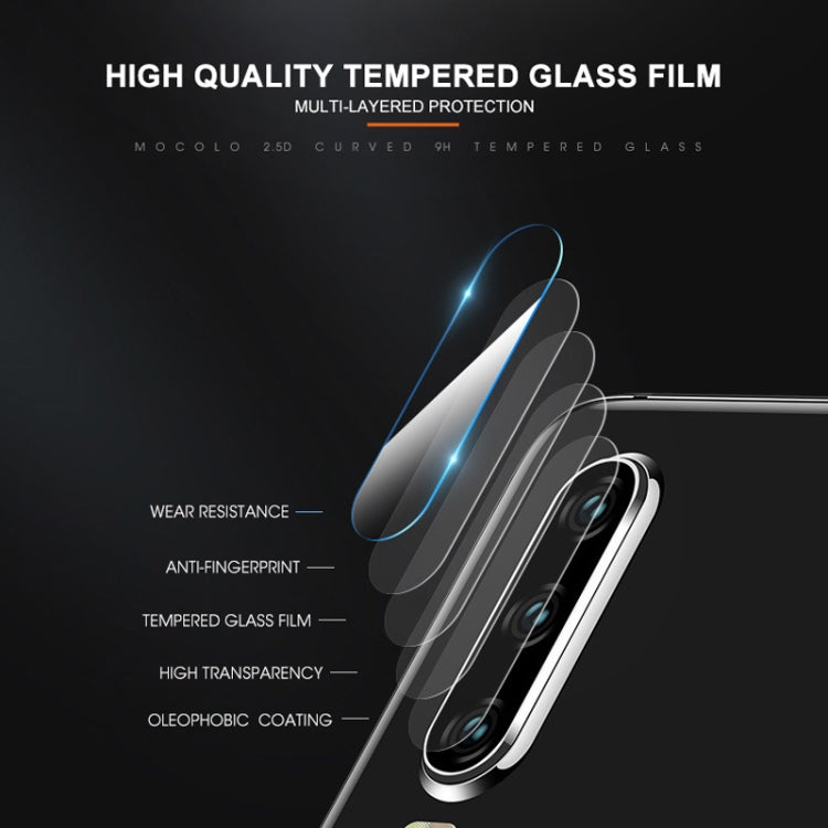 Curved rear camera lens protector tempered glass film with multi-layer protection