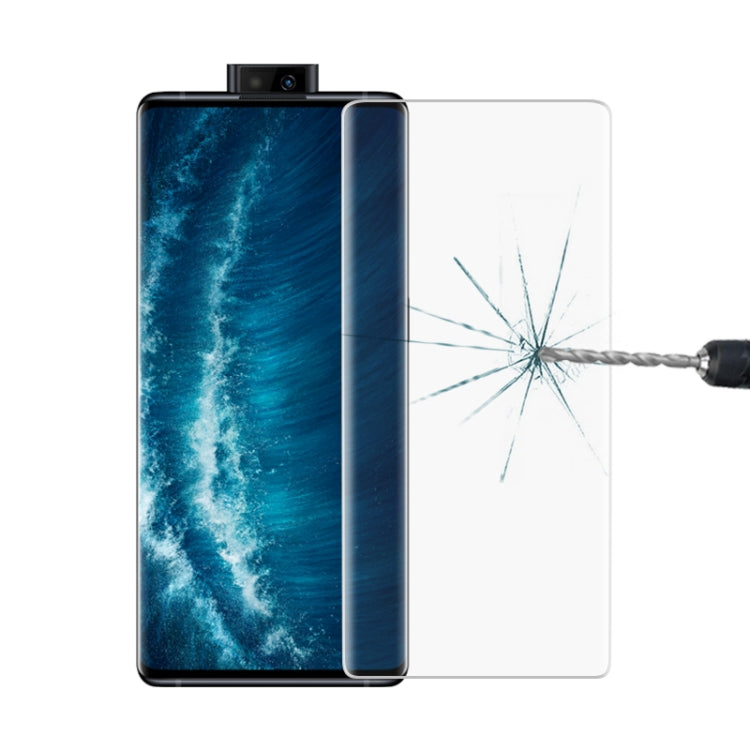 Curved tempered glass screen protector for Vivo NEX 3S 5G, black border, clear panel