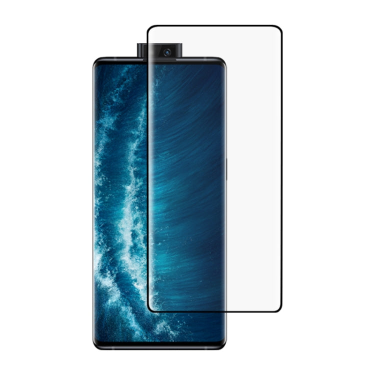 Curved tempered glass screen protector for Vivo NEX 3S 5G, clear glass with black border