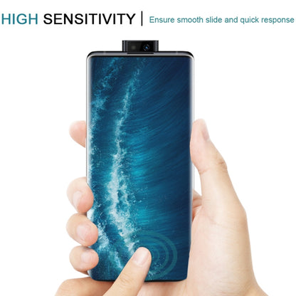 Curved tempered glass screen protector for Vivo NEX 3S 5G on phone screen, full coverage