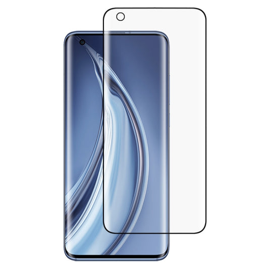 Black 3D curved tempered glass screen protector with clear front shield