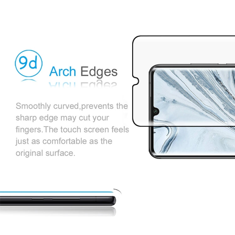 Curved-edge tempered glass screen protector with smooth arch edge detail