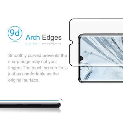 Curved-edge tempered glass screen protector with smooth arch edge detail