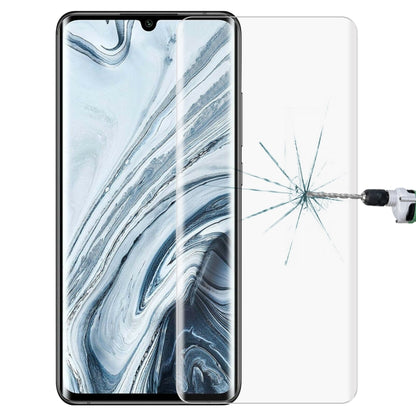Tempered glass screen protector with crack pattern comparison against uncovered glass