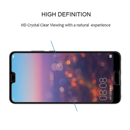 Clear tempered glass screen protector for Huawei P20 with edge-to-edge coverage