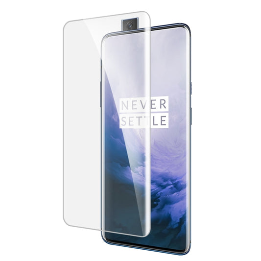 Curved tempered glass screen protector for OnePlus 7 Pro, full coverage, clear