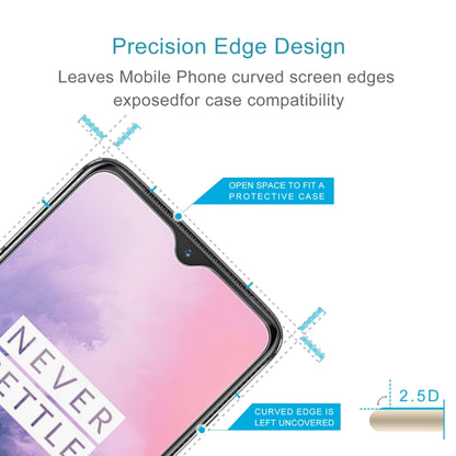 Tempered glass screen protector with curved edge design for case compatibility