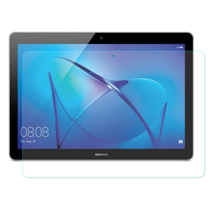 Curved tempered glass screen protector film covering tablet screen