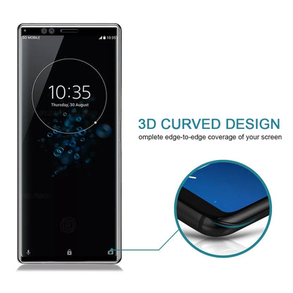 3D curved tempered glass screen protector film with edge-to-edge screen coverage