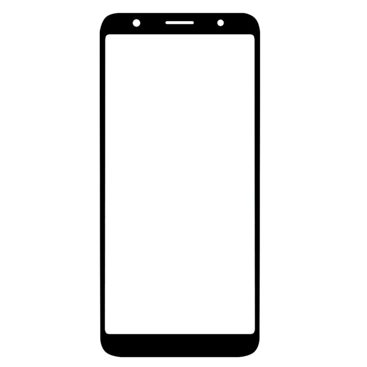 Tempered glass screen protector for smartphone with black frame cutouts