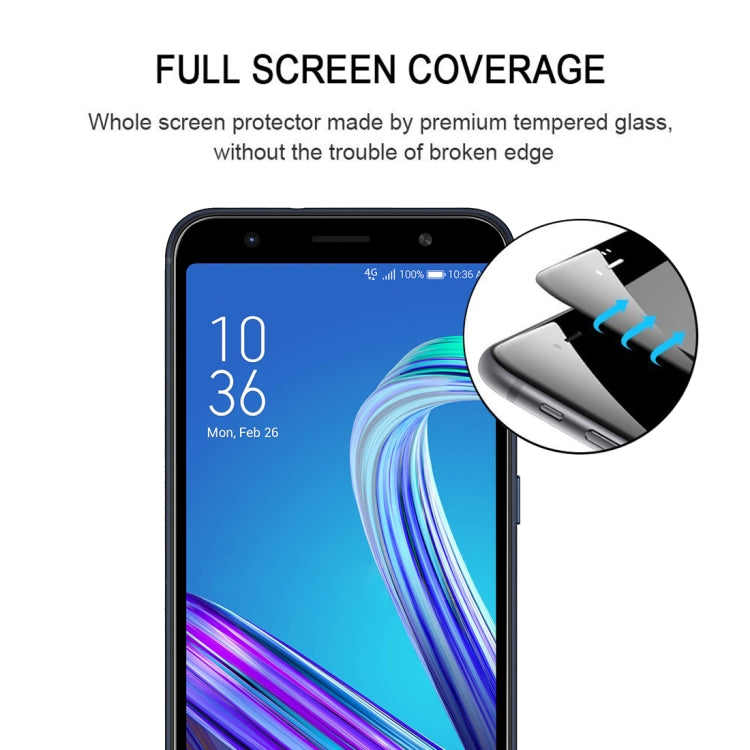 Full-screen tempered glass screen protector with edge-to-edge fit