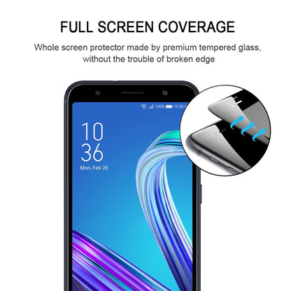 Full-screen tempered glass screen protector with edge-to-edge fit