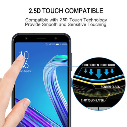 Tempered glass screen protector with 2.5D rounded edges for smooth touch