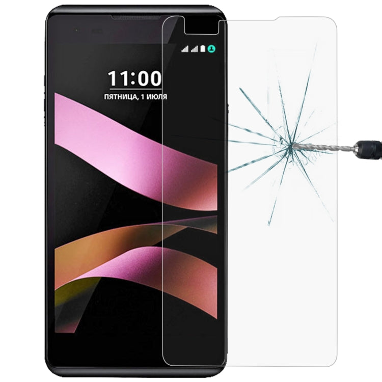 Tempered glass screen protector for LG X Style, clear 2.5D curved edge
