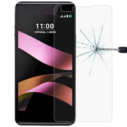Tempered glass screen protector for LG X Style, clear 2.5D curved edge