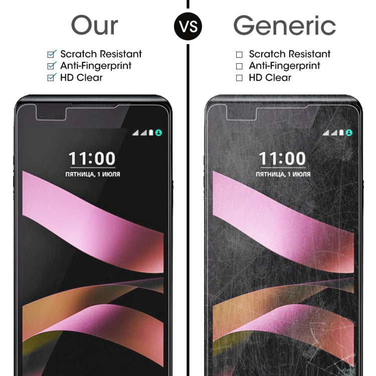 Tempered glass screen protector for LG X Style, scratch-resistant clear vs generic