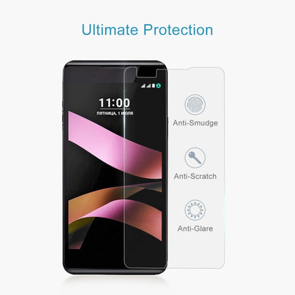 Tempered glass screen protector for LG X Style with anti-smudge, anti-scratch, anti-glare