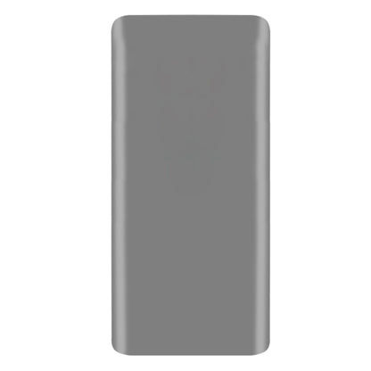 Tempered glass screen protector film with gray backing and curved edges