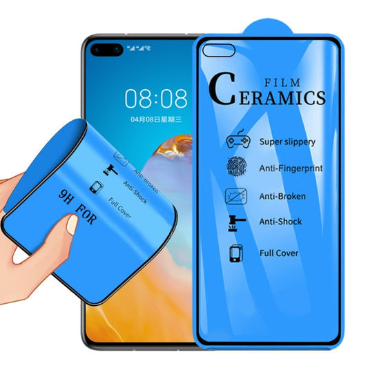 Ceramics full-cover 2.5D screen protector for Huawei P40, with installation film