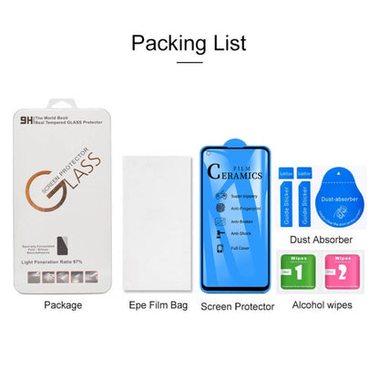 Huawei P40 Lite screen protector kit with ceramics film, wipes, dust absorber