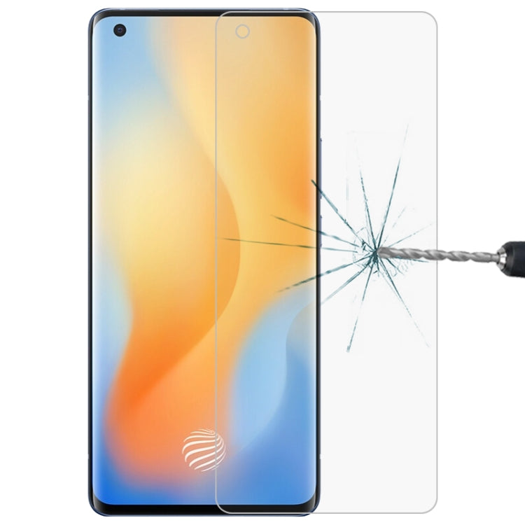 Tempered glass screen protector film with 2.5D curved edges for Vivo X50