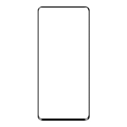 Curved tempered glass screen protector film with black edge frame, clear