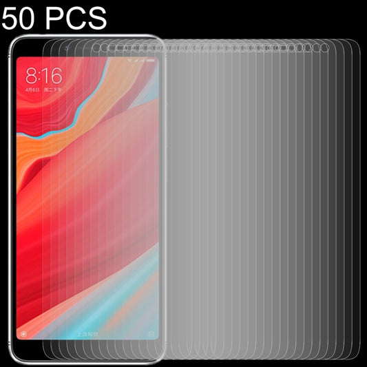 Set of 50 tempered glass screen protector films with curved 2.5D edges