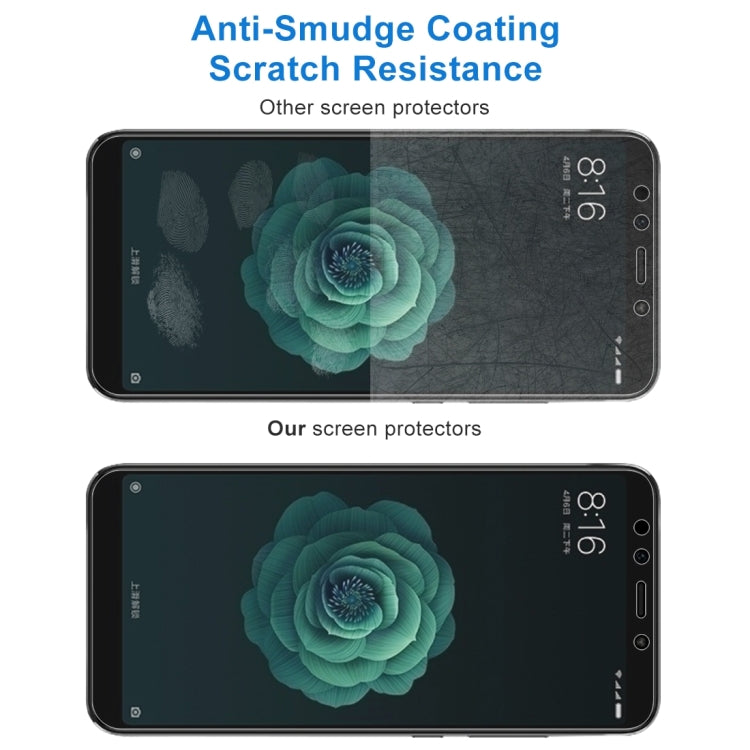 Tempered glass screen protector film with anti-smudge scratch resistance coating