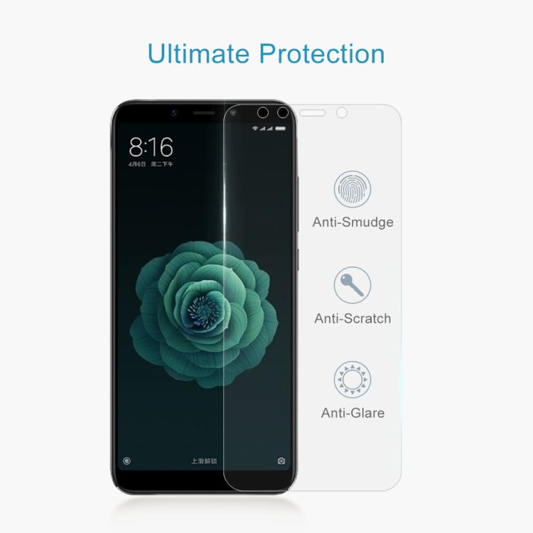 Clear tempered glass screen protector film with anti-smudge, anti-scratch, anti-glare