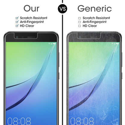 Tempered glass screen protector comparison, clear screen cover with rounded corners
