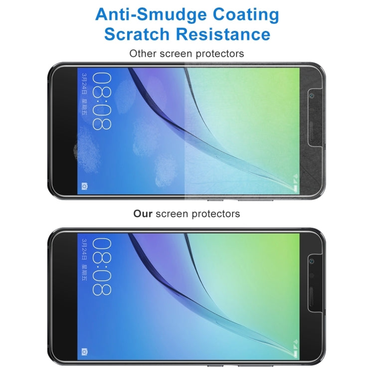 Tempered glass screen protector comparison of anti-smudge and scratch resistance on phone