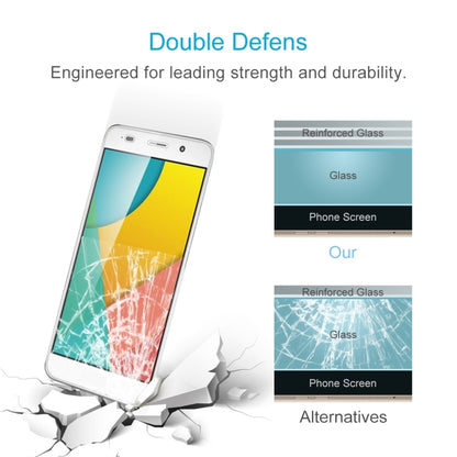 Tempered glass screen protector illustration showing reinforced layers and drop impact