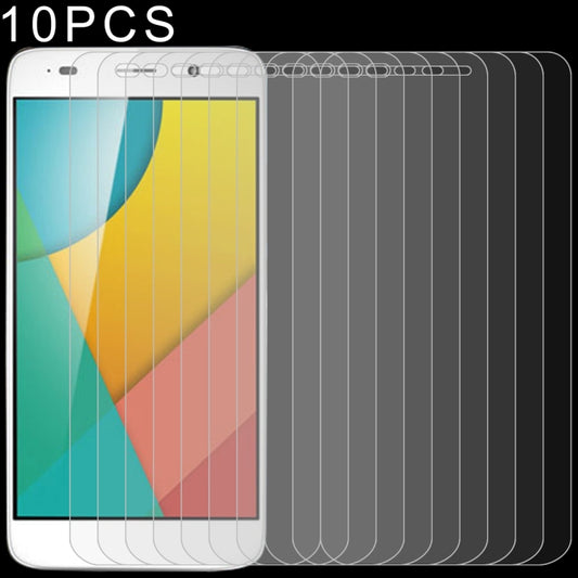 10-pack 2.5D tempered glass screen protectors for a smartphone, clear film sheets
