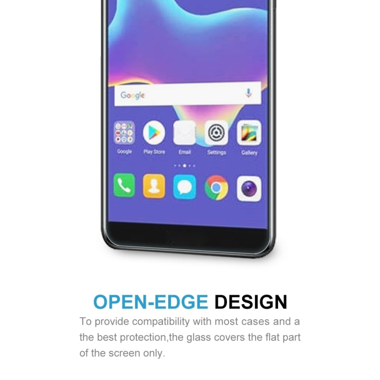 Open-edge design tempered glass screen protector for a smartphone front