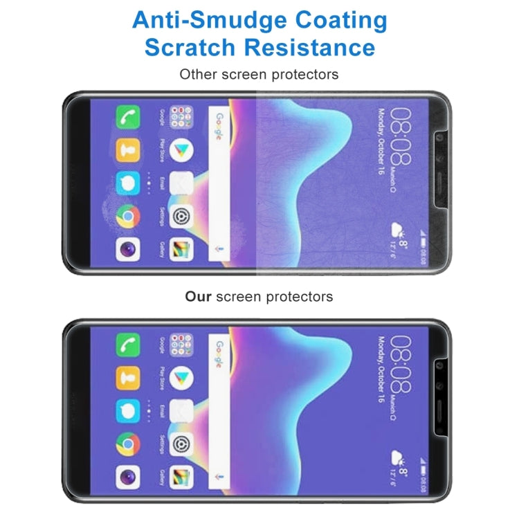 Tempered glass screen protector showing anti-smudge coating and scratch resistance