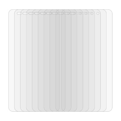 Set of clear tempered glass screen protector sheets for phone screen