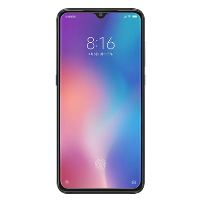 Tempered glass screen protector applied on a smartphone display, full coverage
