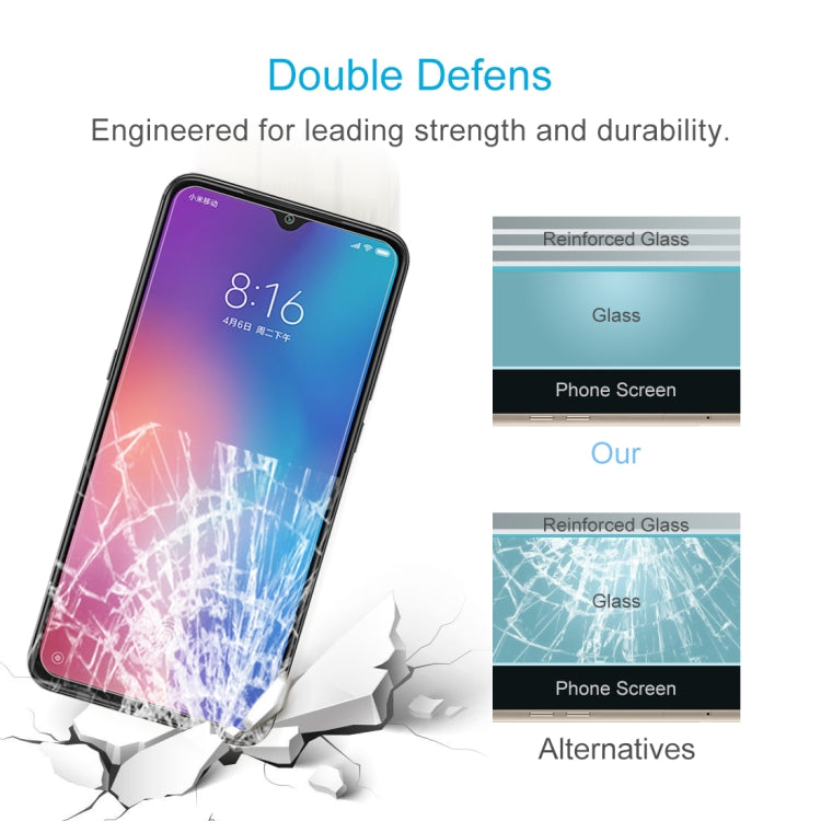 Durable 9H tempered glass screen protector, reinforced impact-resistant layer