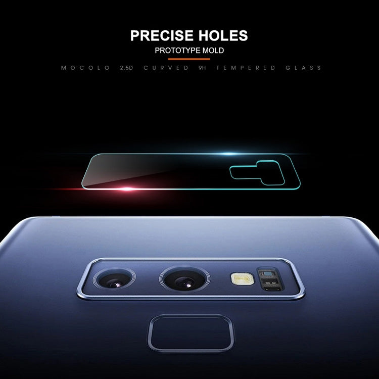 Mocolo rear camera lens protector with precise cutout holes, curved 2.5D tempered glass